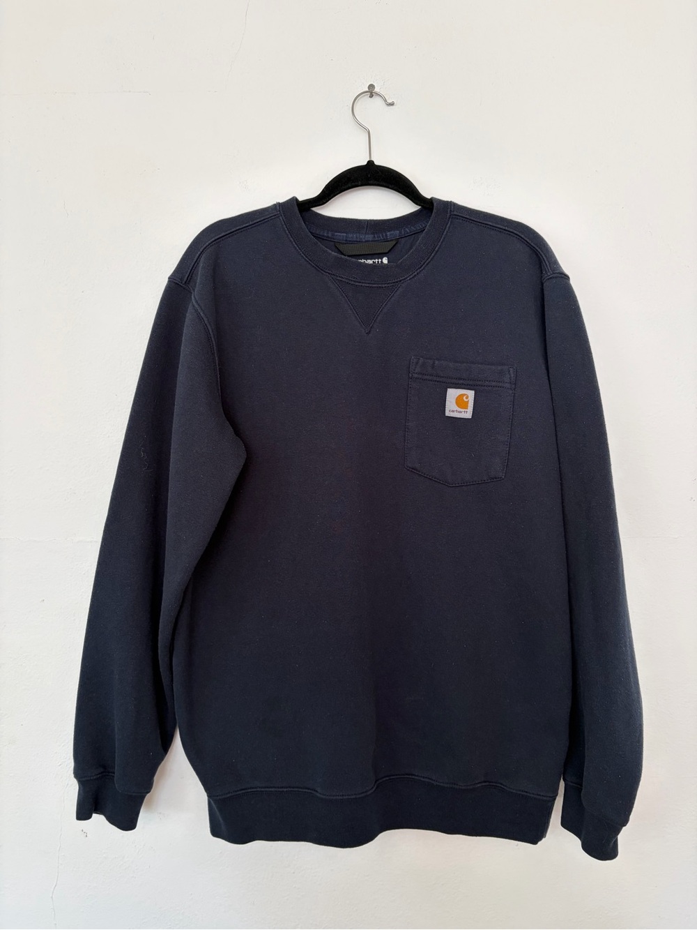Carhartt Navy Pocket Crewneck Sweatshirt
